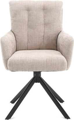 Eetkamerstoel Nobel Beige Toffee (set van 2)