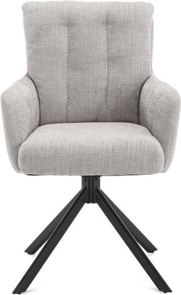 Eetkamerstoel Nobel Licht Grijs (set van 2)