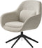 Eetkamerstoel Off White stof - Draaibaar - Lynn - Giga Living