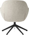 Eetkamerstoel Off White stof - Draaibaar - Lynn - Giga Living