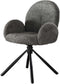Eetkamerstoel Rosa Boucle - Grijs | Meubelplaats (set van 2)