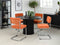 Eetkamerstoel Rupert Oranje Fabric - Giga Living