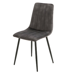 Eetkamerstoel Seattle Velvet - Antraciet (set van 2)