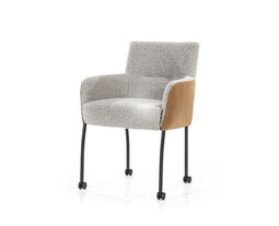 Eetkamerstoel Soof - cognac botswana / beige ascot | Eleonora