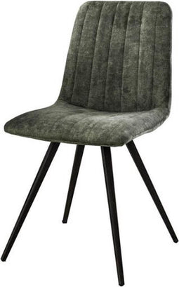 Eetkamerstoel Stitch Velvet - Groen | Meubelplaats (set van 4)