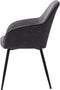 Eetkamerstoel Stof Donkergrijs - 58x58x84cm - Nolan Stribe - Giga Living