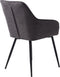Eetkamerstoel Stof Donkergrijs - 58x58x84cm - Nolan Stribe - Giga Living