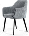 Eetkamerstoel, stof Parker, P311 grijs