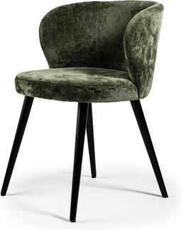 Eetkamerstoel, stof Roman, R156 groen