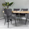 Eetkamerstoel, stof Vintage Velvet, V230 antraciet