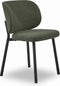 Eetkamerstoel Swan Forest Green Bouclé - Giga Living