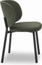 Eetkamerstoel Swan Forest Green Bouclé - Giga Living