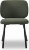 Eetkamerstoel Swan Forest Green Bouclé - Giga Living