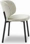 Eetkamerstoel Swan Off White Bouclé Semi-Kd - Giga Living