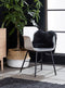 Eetkamerstoel Textiel Wit - Zithoogte 47cm - Metaal - Stoel Whistler - Giga Living