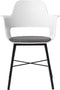 Eetkamerstoel Textiel Wit - Zithoogte 47cm - Metaal - Stoel Whistler - Giga Living