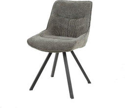 Eetkamerstoel Tobias - Bouclé taupe | Meubelplaats (set van 2)