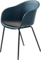 Eetkamerstoel Topley Met Armleuning Donker Blauw - Giga Living