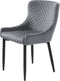 Eetkamerstoel Velvet Grijs - Zithoogte 49cm - Stoel Ottowa - Giga Living