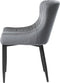 Eetkamerstoel Velvet Grijs - Zithoogte 49cm - Stoel Ottowa - Giga Living