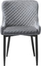 Eetkamerstoel Velvet Grijs - Zithoogte 49cm - Stoel Ottowa - Giga Living