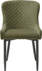 Eetkamerstoel Velvet Olijfgroen - Zithoogte 49cm - Stoel Ottowa - Giga Livving