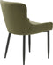 Eetkamerstoel Velvet Olijfgroen - Zithoogte 49cm - Stoel Ottowa - Giga Livving