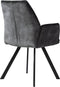 Eetkamerstoel, Vintage Velvet, V230 antraciet