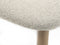 Eetkamerstoel Wit Bouclé - Naturel Eiken - 50x46x81cm - Elim - Giga Living