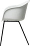 Eetkamerstoel Wit Met Armleuning - Stof - 59x56x83cm - Stoel Topley - Giga Living