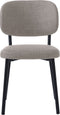 Eetkamerstoel Zandkleur Stof - 48x53x81,2cm - Fowler - Giga Living
