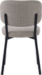 Eetkamerstoel Zandkleur Stof - 48x53x81,2cm - Fowler - Giga Living