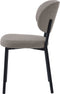 Eetkamerstoel Zandkleur Stof - 48x53x81,2cm - Fowler - Giga Living