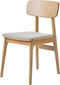Eetkamerstoel Zandkleur Stof - 48x53x81,2cm - Fowler - Giga Living
