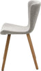 Eetkamerstoel Zandkleur Stof - Naturel Eikenhout - Teslin - Giga Living