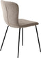 Eetkamerstoel Zonder Armleuning - Zandkleur - 47x47x85cm - Delta - Giga Living