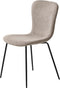 Eetkamerstoel Zonder Armleuning - Zandkleur - 47x47x85cm - Delta - Giga Living