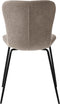 Eetkamerstoel Zonder Armleuning - Zandkleur - 47x47x85cm - Delta - Giga Living