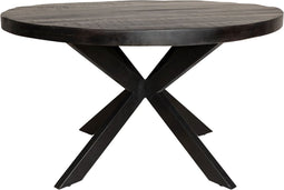 Eetkamertafel Milan - Eettafel industrieel - Eettafel rond 130 cm