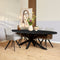 Eetkamertafel Milan - Eettafel ovaal - Zwarte eettafel 240 cm
