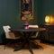 Eetkamertafel New York - Ronde Eetkamer Tafel - 110 cm - Zwart Mangohout