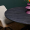 Eetkamertafel New York - Ronde Eetkamer Tafel - 110 cm - Zwart Mangohout