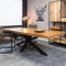 Eetkamertafel Sanne - Mangohout eettafel - Eettafel zwart 300 cm