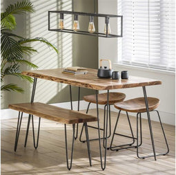 Eetkamertafel Timber acacia 100 cm - naturel