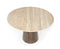 Eettafel Aikin Rond Travertin 130 cm - Beige | Eleonora