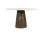 Eettafel Aikin Rond Travertin 130 cm - Beige | Eleonora