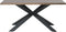 Eettafel Arno Smoked 90x160 cm Fixed - Giga Living