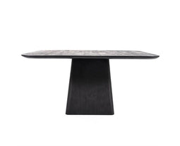 Eettafel Aron vierkant 150x150cm - zwart | Eleonora