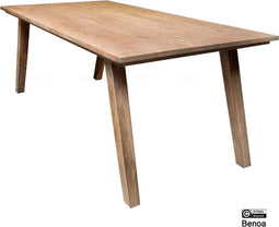 Eettafel Bibi rechthoekig mangohout 300 cm - lichtbruin