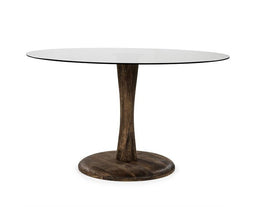 Eettafel Boogie Bruin 130x130cm | BY-BOO